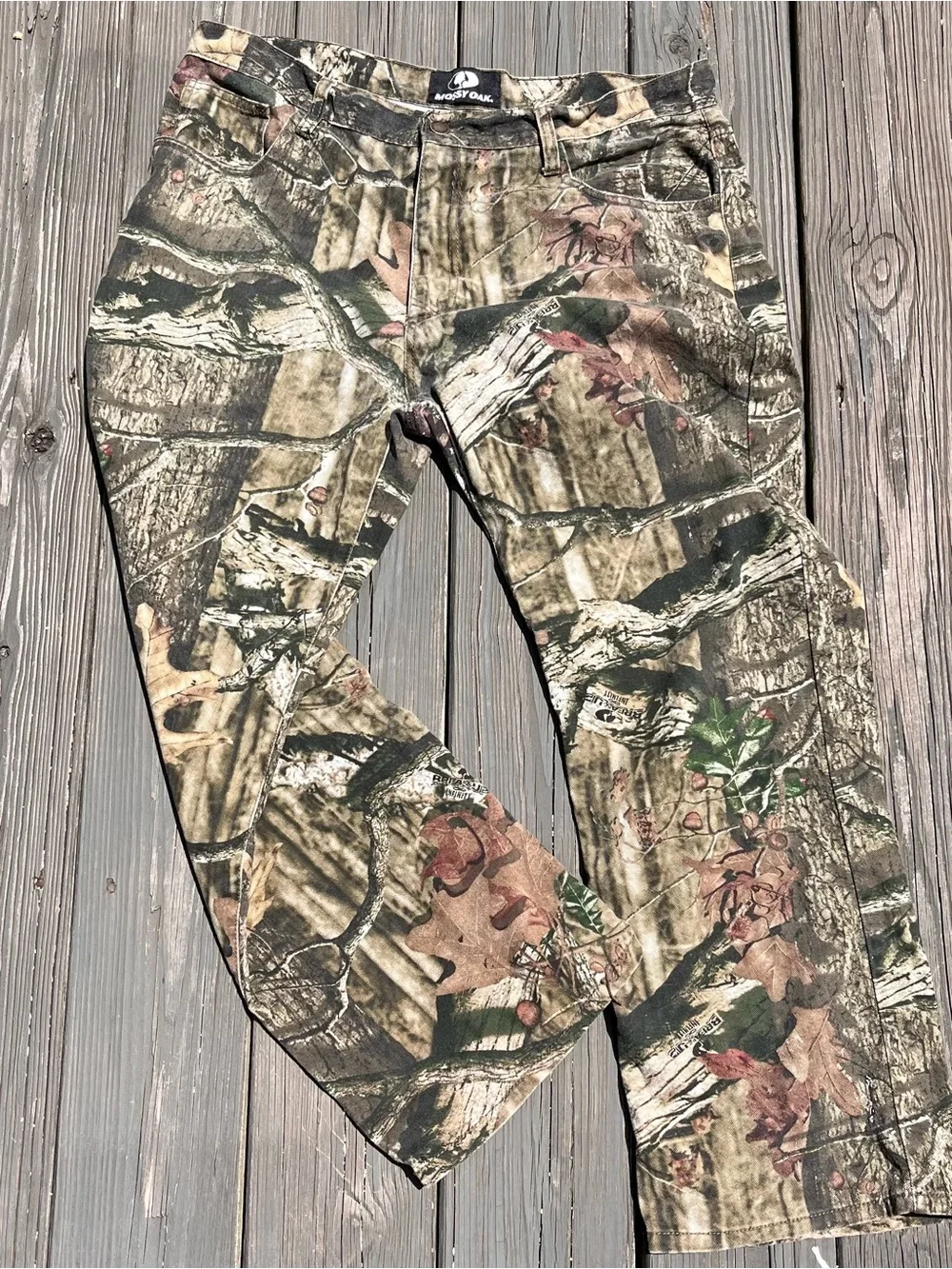 Mossy Oak Realtree-Inspired Camouflage Pants in Green and Brown
